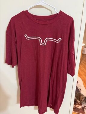 Kimes Ranch Maroon Short Sleeve Tee with White Logo